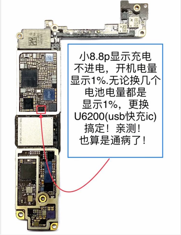 苹果8. 8P充电不进电，电量显示1%.png